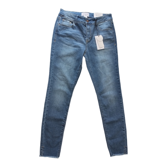 For The Republic Denim Skinny Jeans Size 6/27 Blue Stretch Mid Rise NWT - Picture 3 of 10